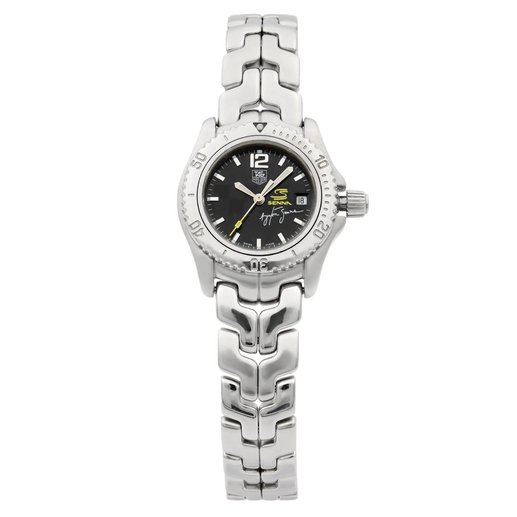 Front Full View Of TAG Heuer WT141N Stainless Steel Watch Pre Owned Condition {Product Condition}