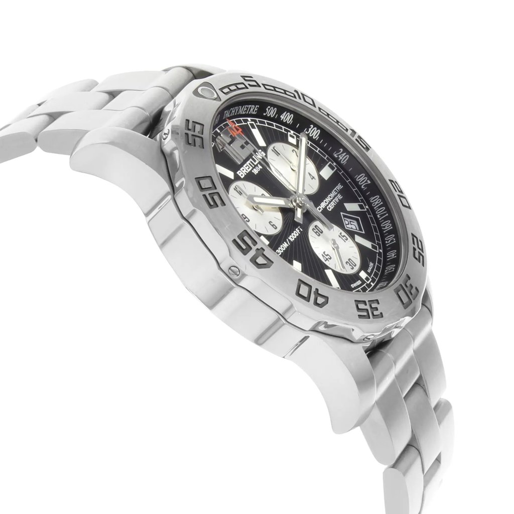 View Of Opposite Crown Facing Side Of Breitling A7338710/BB49-157A Stainless Steel Watch Pre Owned Condition