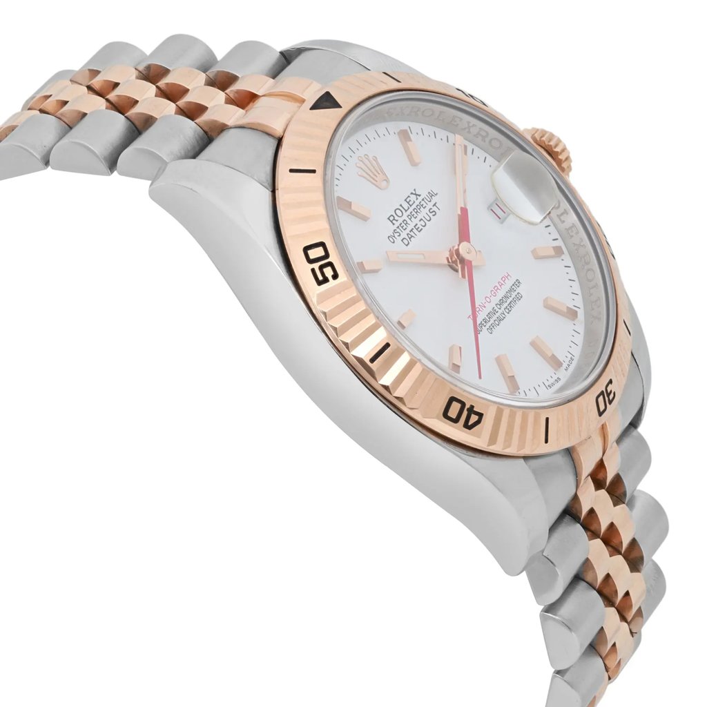 View Of Opposite Crown Facing Side Of Rolex 116261 Stainless Steel Watch Pre Owned Condition