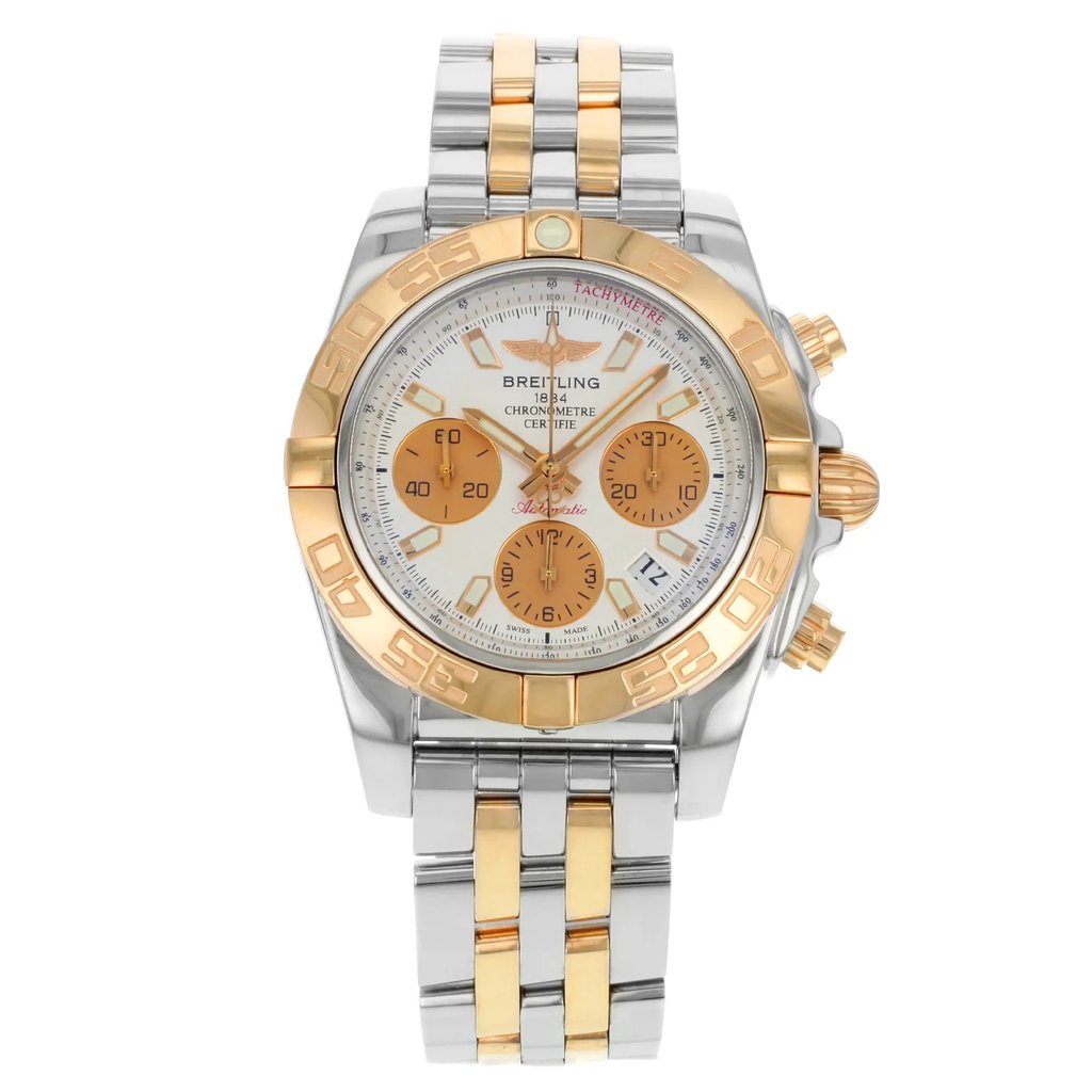 Front Full View Of Breitling CB014012/G713-378C Stainless Steel Watch Display Model Condition {Product Condition}