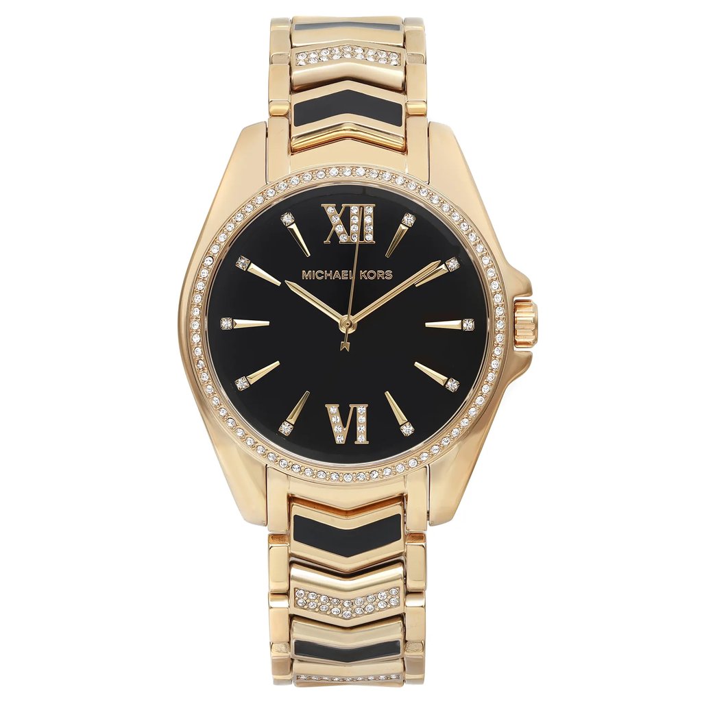 Front Full View Of Michael Kors MK6743 Stainless Steel Watch Display Model Condition Excellent