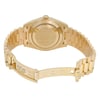 Back View Of Solid Back Case And Open Yellow Gold Band Of Rolex 228238 Watch Pre Owned Condition