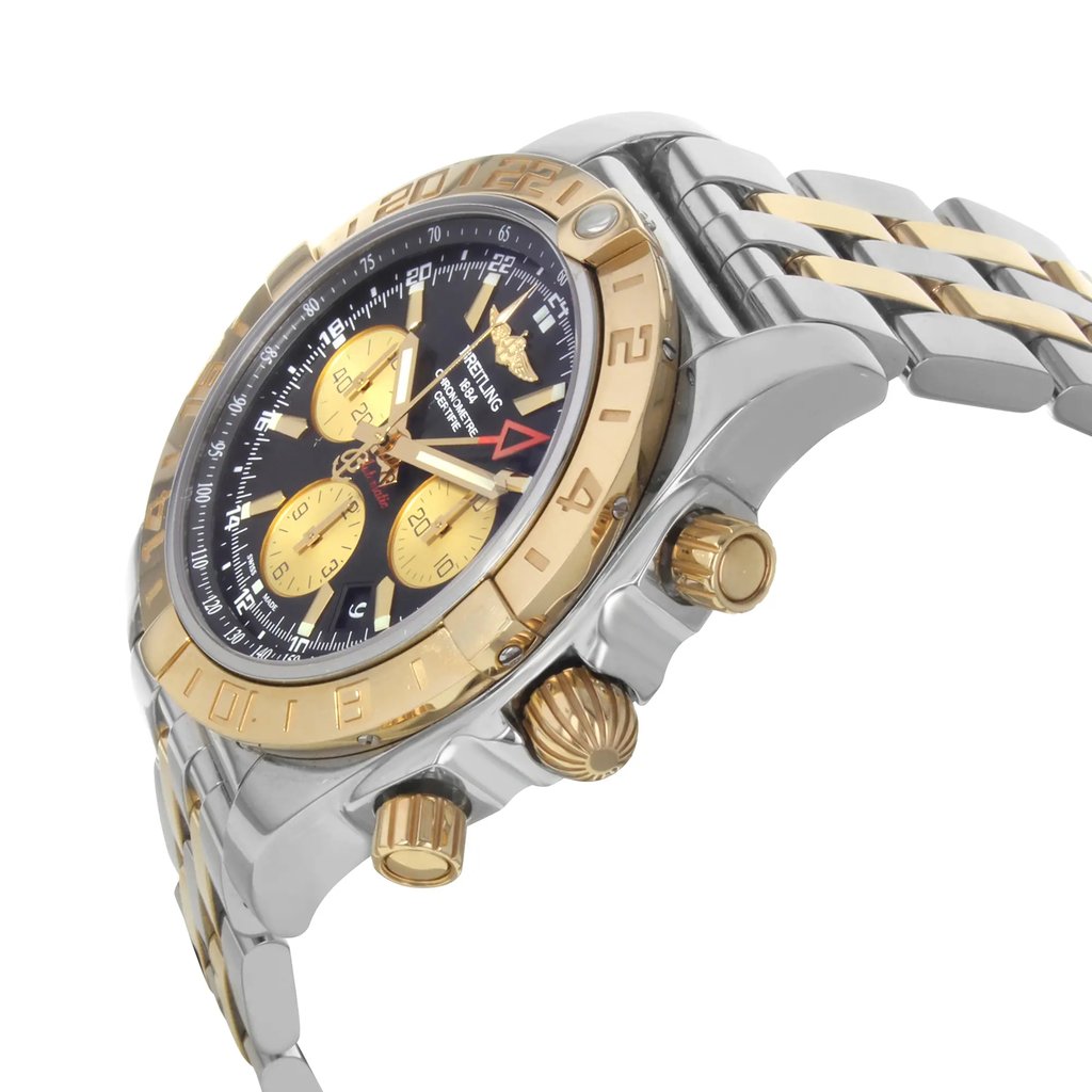 View Of Crown Facing Side Of Breitling cb042012/bb86-375c Stainless Steel Watch Pre Owned Condition