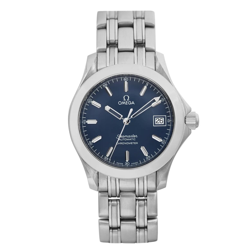 Front Full View Of OMEGA 2507.80.00 Stainless Steel Watch Pre Owned Condition Good