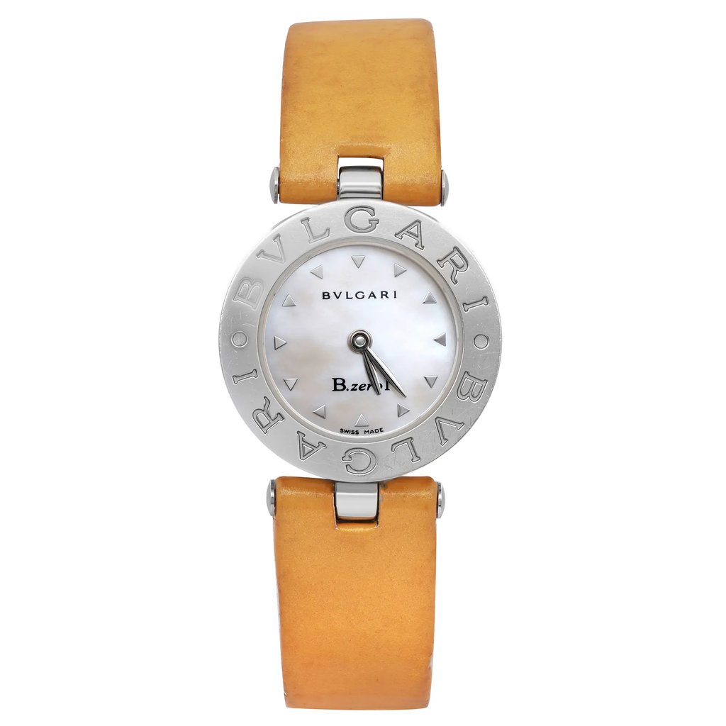 Front Full View Of Bvlgari BZ22S Stainless Steel Watch Pre Owned Condition Good