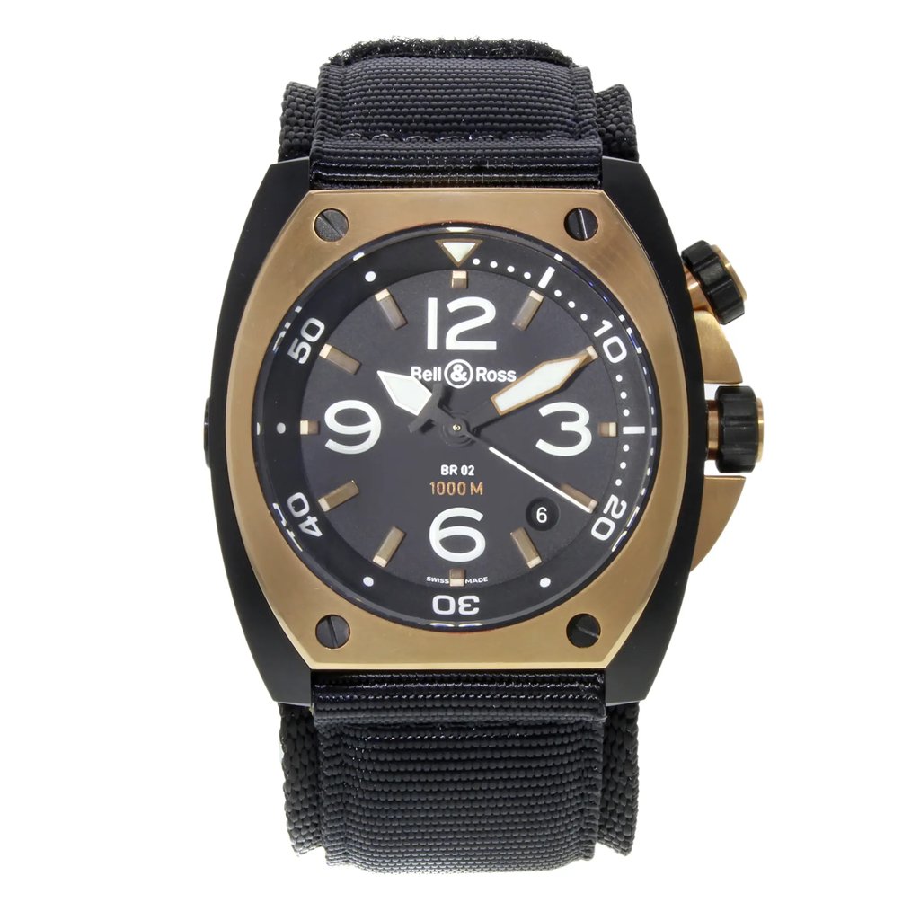 1st image of Bell & Ross BR02‑PINKGOLD‑CA Wristwatch, PreOwned condition
