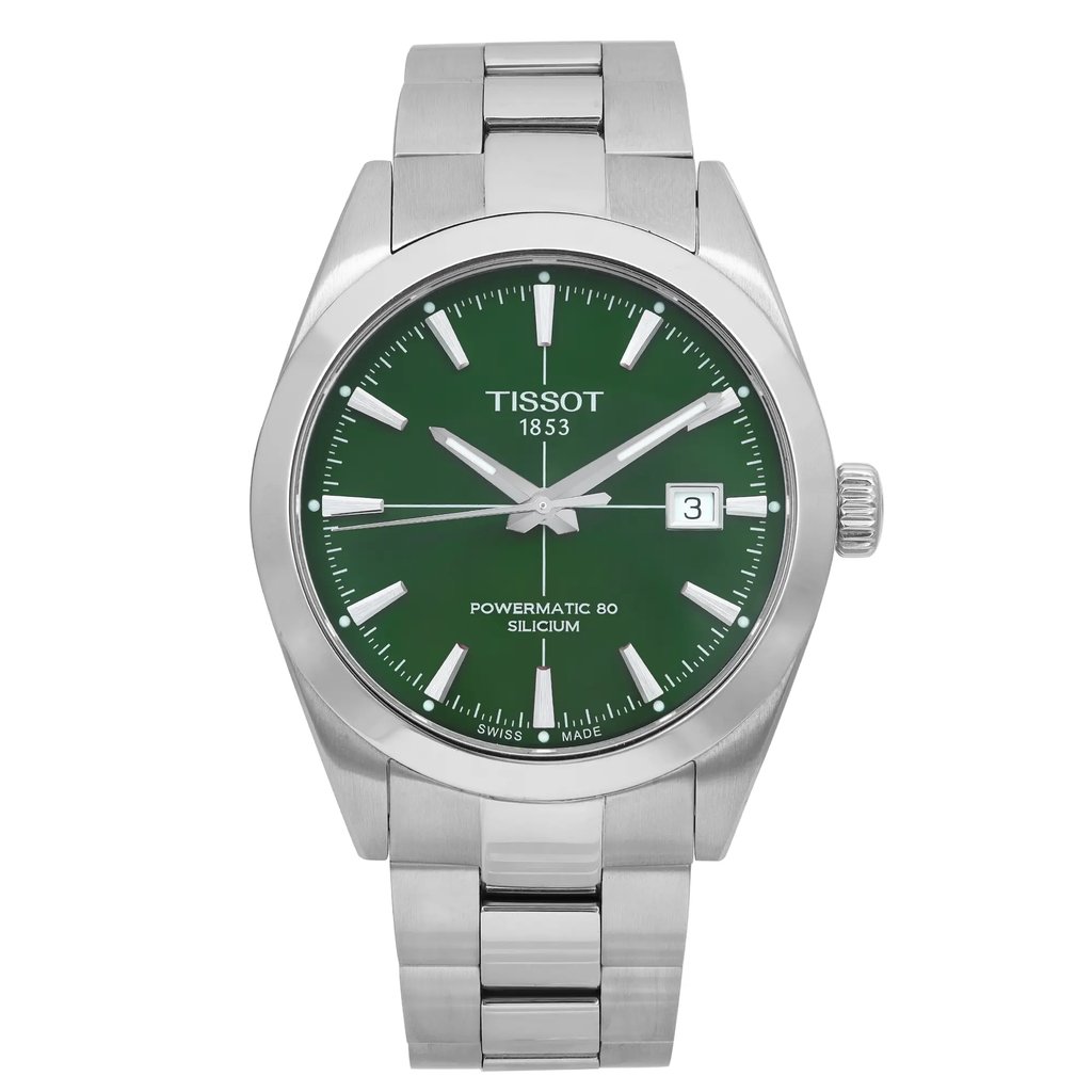 Front Full View Of Tissot T127.407.11.091.01 Stainless Steel Watch Display Model Condition Excellent