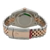 Back View Of {Caseback} Back Case And Closed Stainless and Solid Gold Band Of Rolex 126301 Watch Unworn Condition
