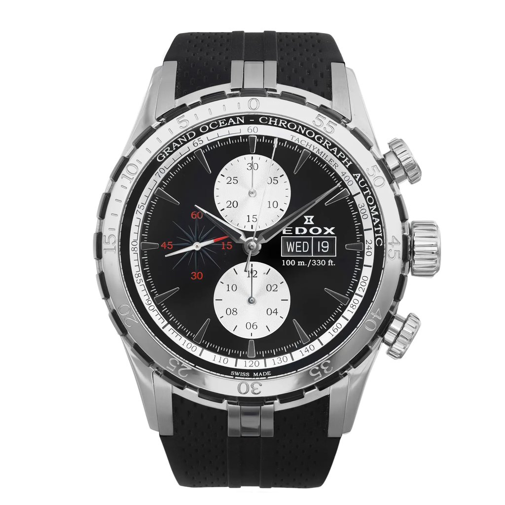 Chronostore - Edox Grand Ocean 48mm Black Dial Automatic Men Watch