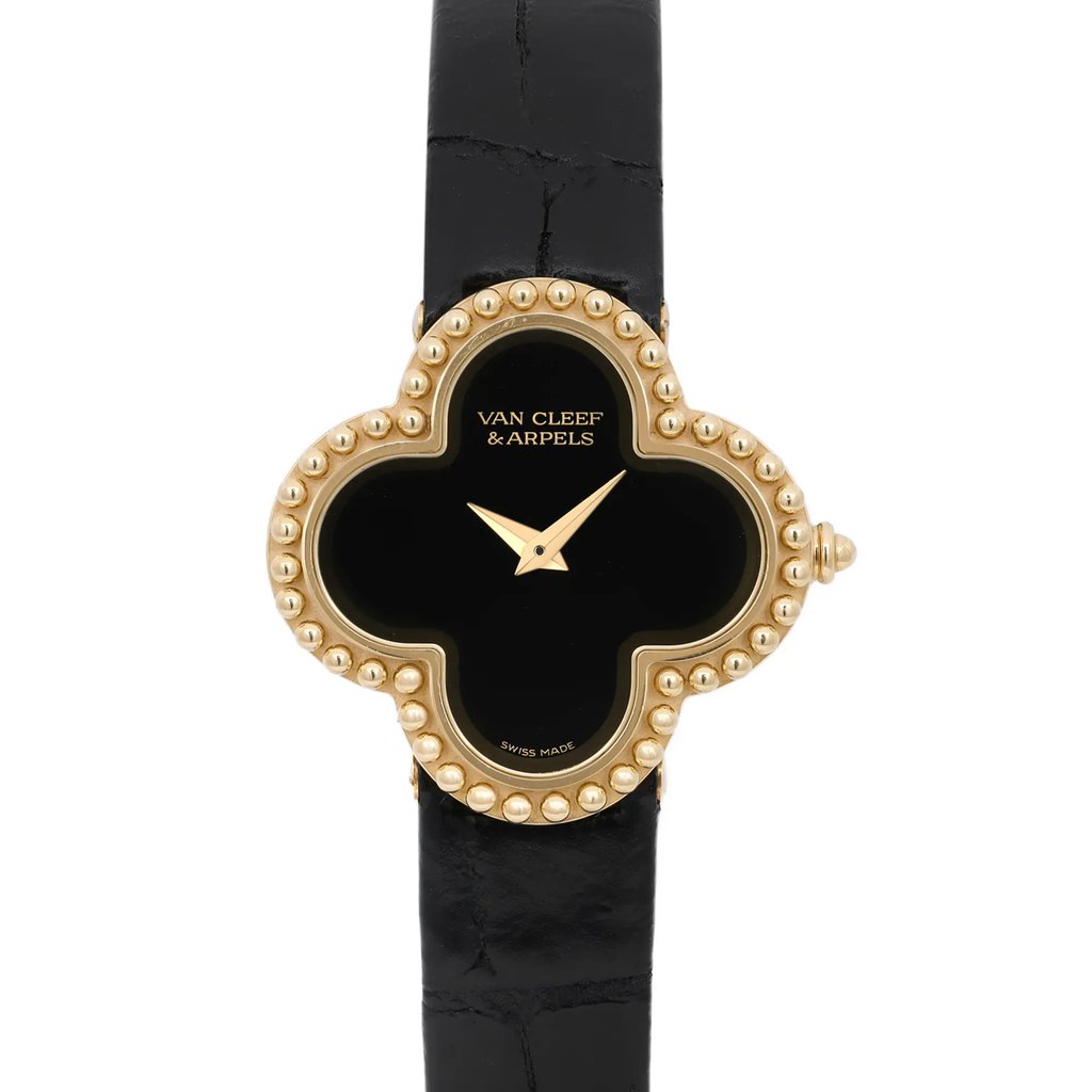 Up Close Front Facing Picture Of Van Cleef & Arpels VCARD21900 {Case Material} Watch Pre Owned Condition