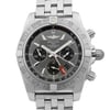 Up Close Front Facing Picture Of Breitling AB042011/F561-375A Stainless Steel Watch Display Model Condition