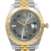 Up Close Front Facing Picture Of Rolex 126303-SLTRJ Stainless Steel Watch Unworn Condition
