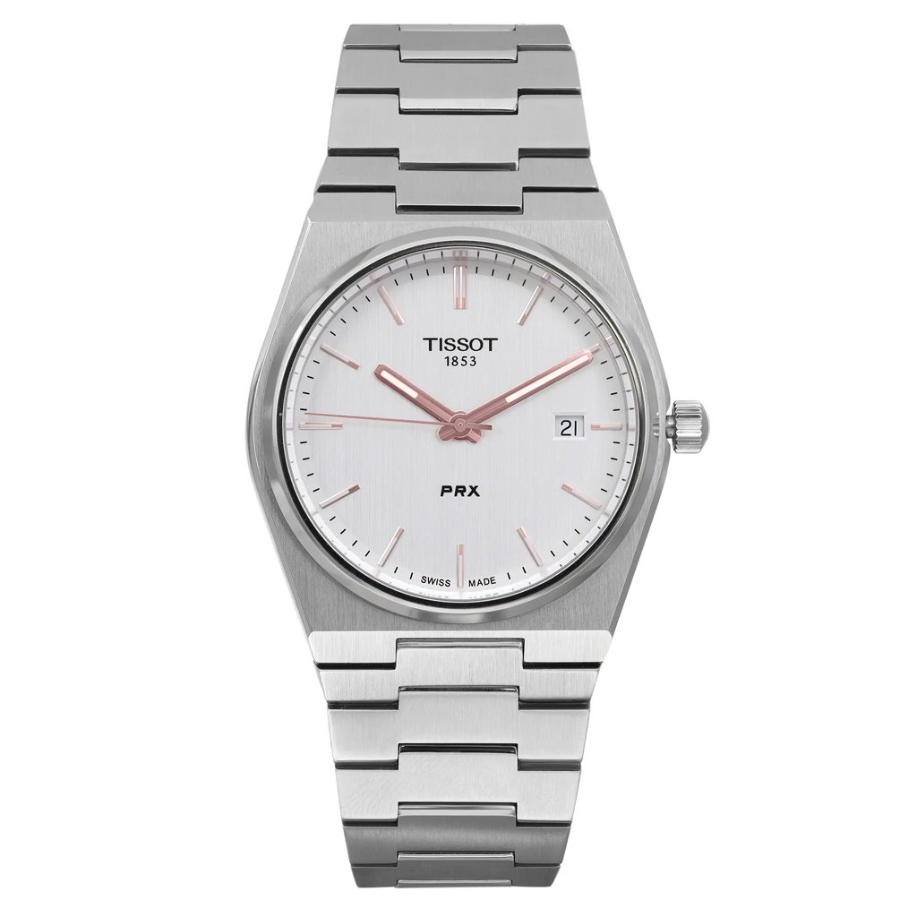 Front Full View Of Tissot T137.410.11.031.00 Stainless Steel Watch Pre Owned Condition Excellent