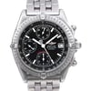 Up Close Front Facing Picture Of Breitling A13350 Stainless Steel Watch Pre Owned Condition