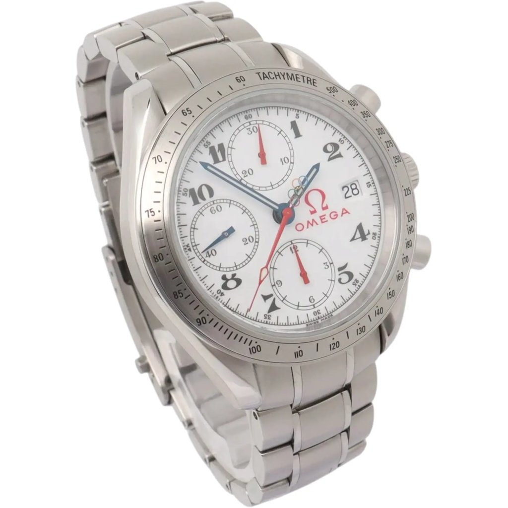 View Of Opposite Crown Facing Side Of OMEGA 323.10.40.40.04.001 Stainless Steel Watch Pre Owned Condition