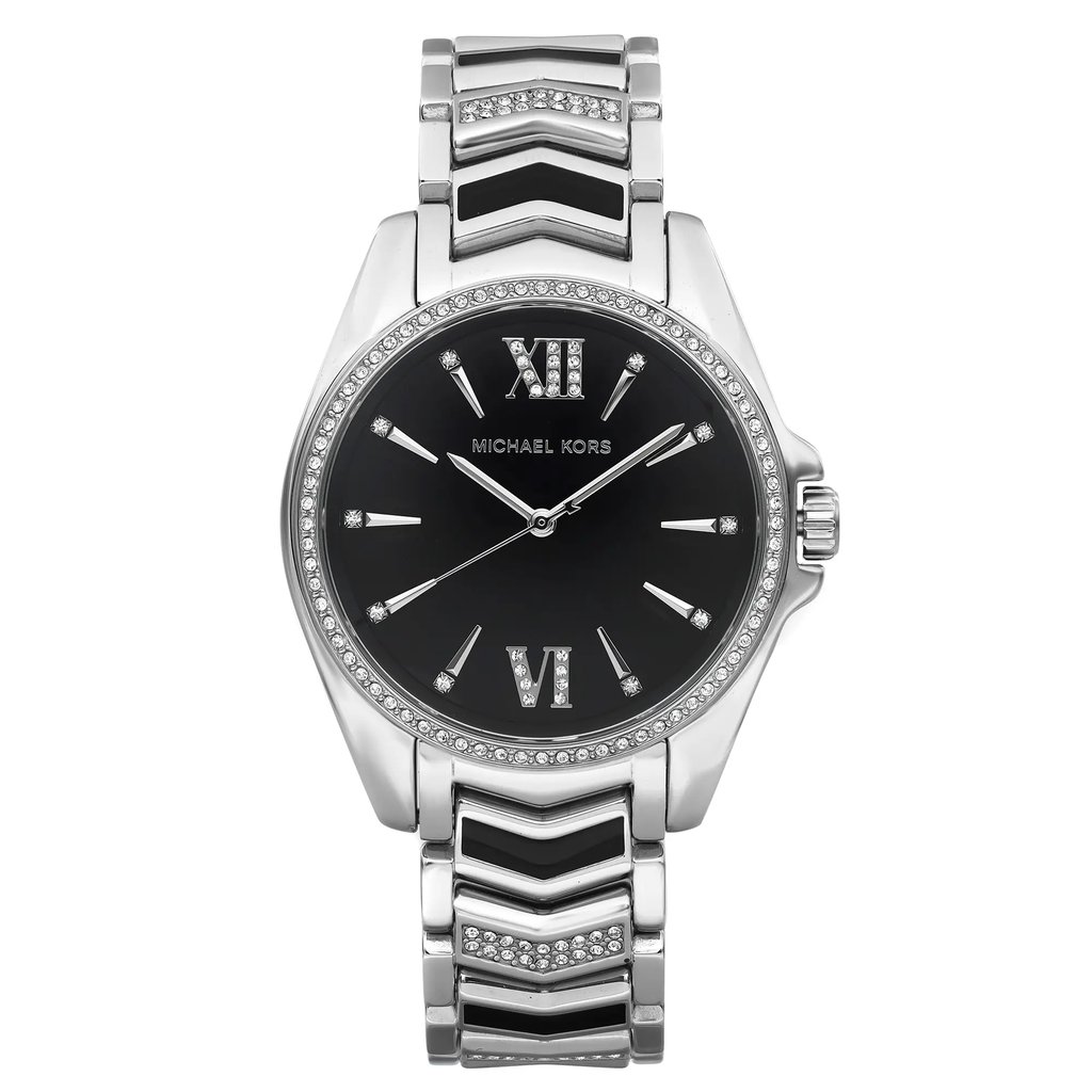 Front Full View Of Michael Kors MK6742 Stainless Steel Watch Display Model Condition Excellent