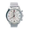 Up Close Front Facing Picture Of Swiss Military Hanowa 06-3308.04.001 Stainless Steel Watch Display Model Condition