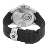 Back View Of Screwback Back Case And Closed Stainless Steel Band Of Edox 83006 3CA NIN Watch Display Model Condition