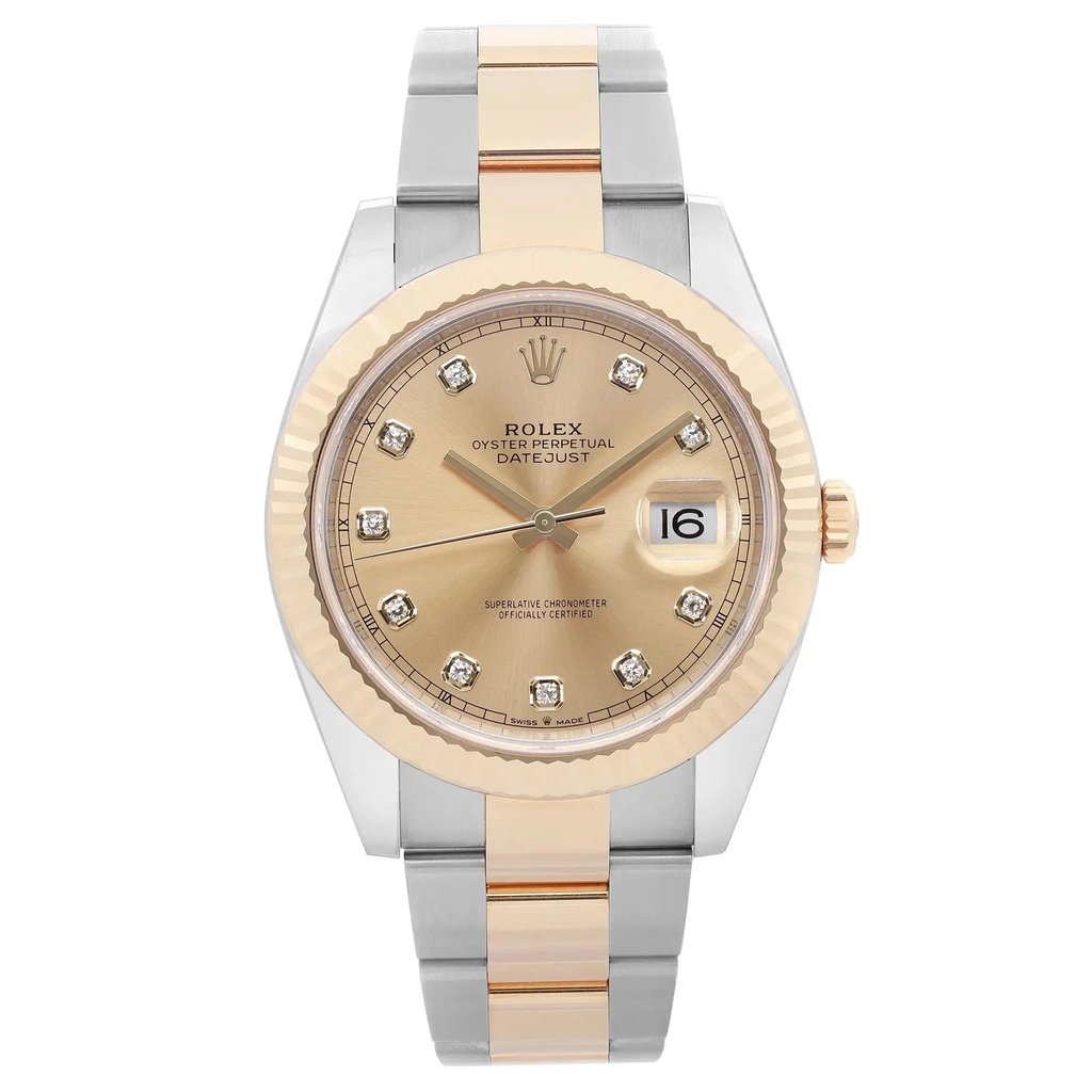 Front Full View Of Rolex 126333 Stainless Steel Watch Pre Owned Condition {Product Condition}