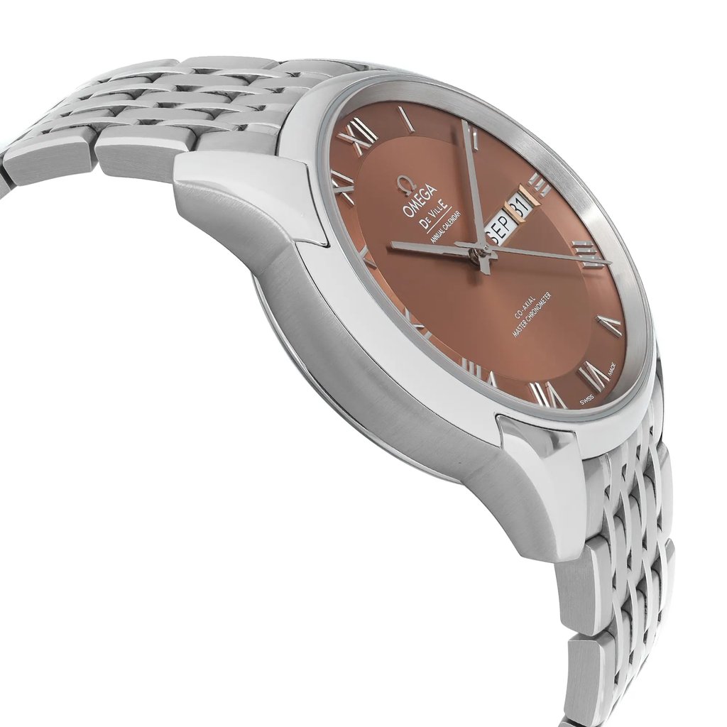 View Of Opposite Crown Facing Side Of OMEGA 433.10.41.22.10.001 Stainless Steel Watch Pre Owned Condition