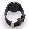 An image of a Wristwatch by Luminox. This Pre Owned item is designed for Men, featuring a Casual,Classic,Diver,Military style. It has a Quartz movement and an Analog display with a Black dial color. The indices include 12-Hour Dial,Arabic Numerals. The band is made of Rubber and the case is made of Carbon. The watch has a Round shape with a case size of 44 mm and a case thickness of 14 mm.