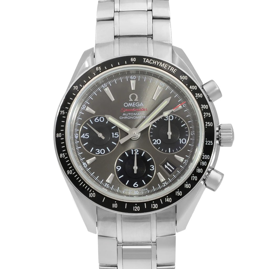 Up Close Front Facing Picture Of OMEGA 323.30.40.40.06.001 Stainless Steel Watch Pre Owned Condition