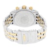 Back View Of {Caseback} Back Case And Closed Stainless and Solid Gold Band Of Breitling B13356 Watch Pre Owned Condition
