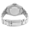 Back View Of Screwback Back Case And Closed Stainless Steel Band Of Rolex 116710BLNR Watch Pre Owned Condition