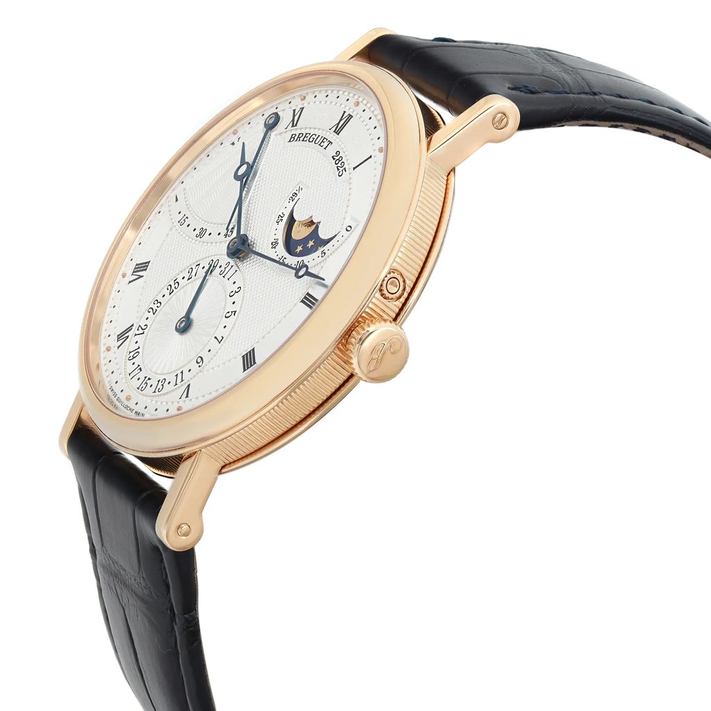 View Of Crown Facing Side Of Breguet 7137BA/11/9V6 Gold 18kt Watch Pre Owned Condition