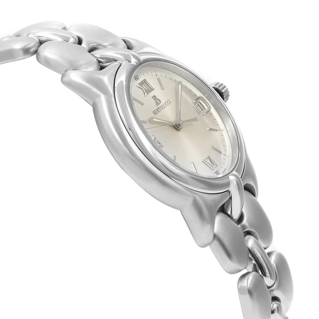 View Of Opposite Crown Facing Side Of BERTOLUCCI 123 41 Stainless Steel Watch Pre Owned Condition