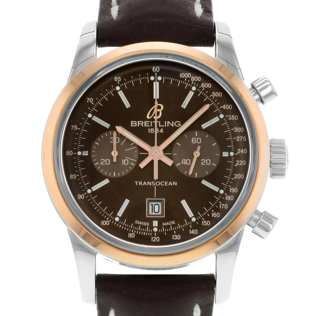 Up Close Front Facing Picture Of Breitling U4131012/Q600-431x Stainless Steel Watch Pre Owned Condition