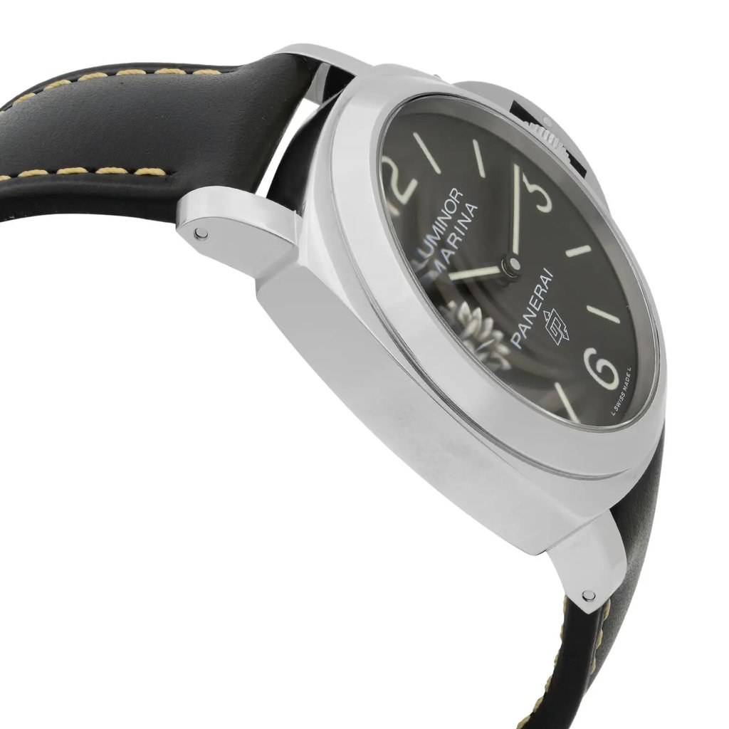 View Of Opposite Crown Facing Side Of Panerai PAM00776 Stainless Steel Watch Unworn Condition