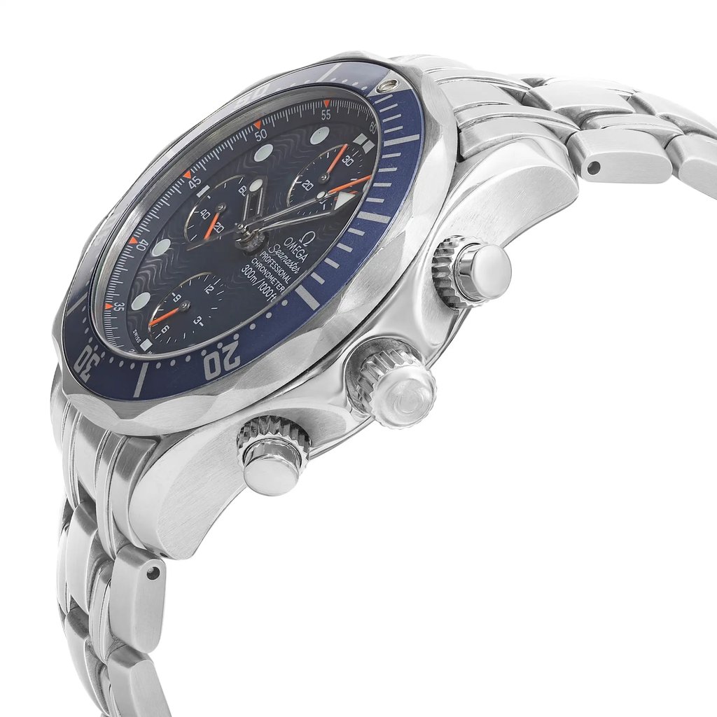 View Of Crown Facing Side Of OMEGA 2599.80.00 Stainless Steel Watch Pre Owned Condition