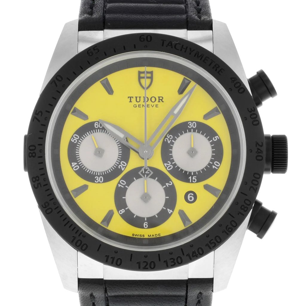 2nd image of TUDOR 42010N-LEATHER-YELLOW Wristwatch, DisplayModel condition