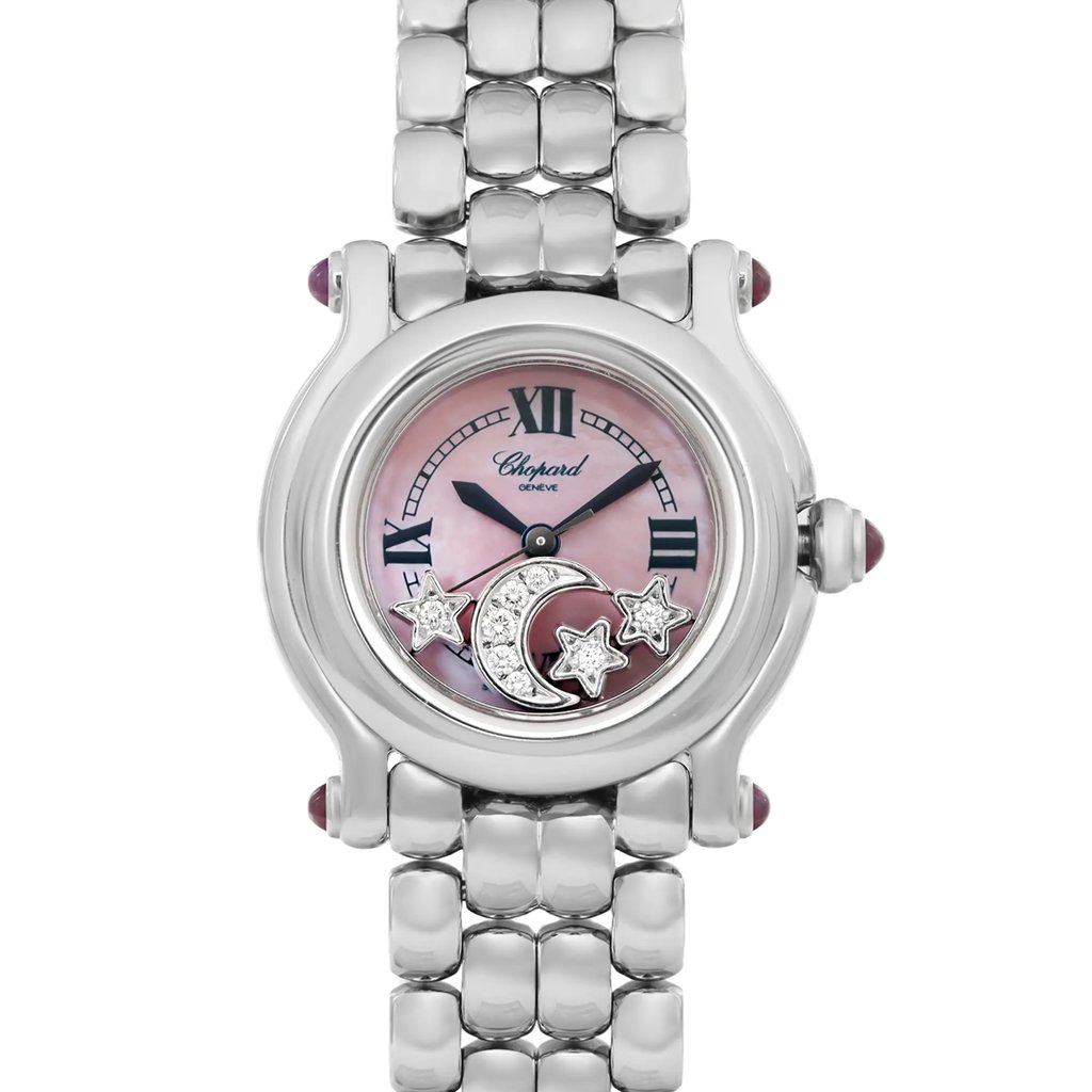 Front Full View Of Chopard 27/8250-23 Stainless Steel Watch Pre Owned Condition Excellent