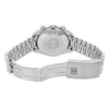 Back View Of Solid Back Case And Open Stainless Steel Band Of OMEGA 3510.50.00 Watch Pre Owned Condition