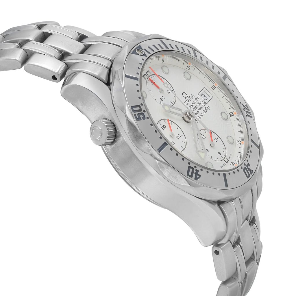 View Of Opposite Crown Facing Side Of OMEGA 2598.20.00 Stainless Steel Watch Pre Owned Condition