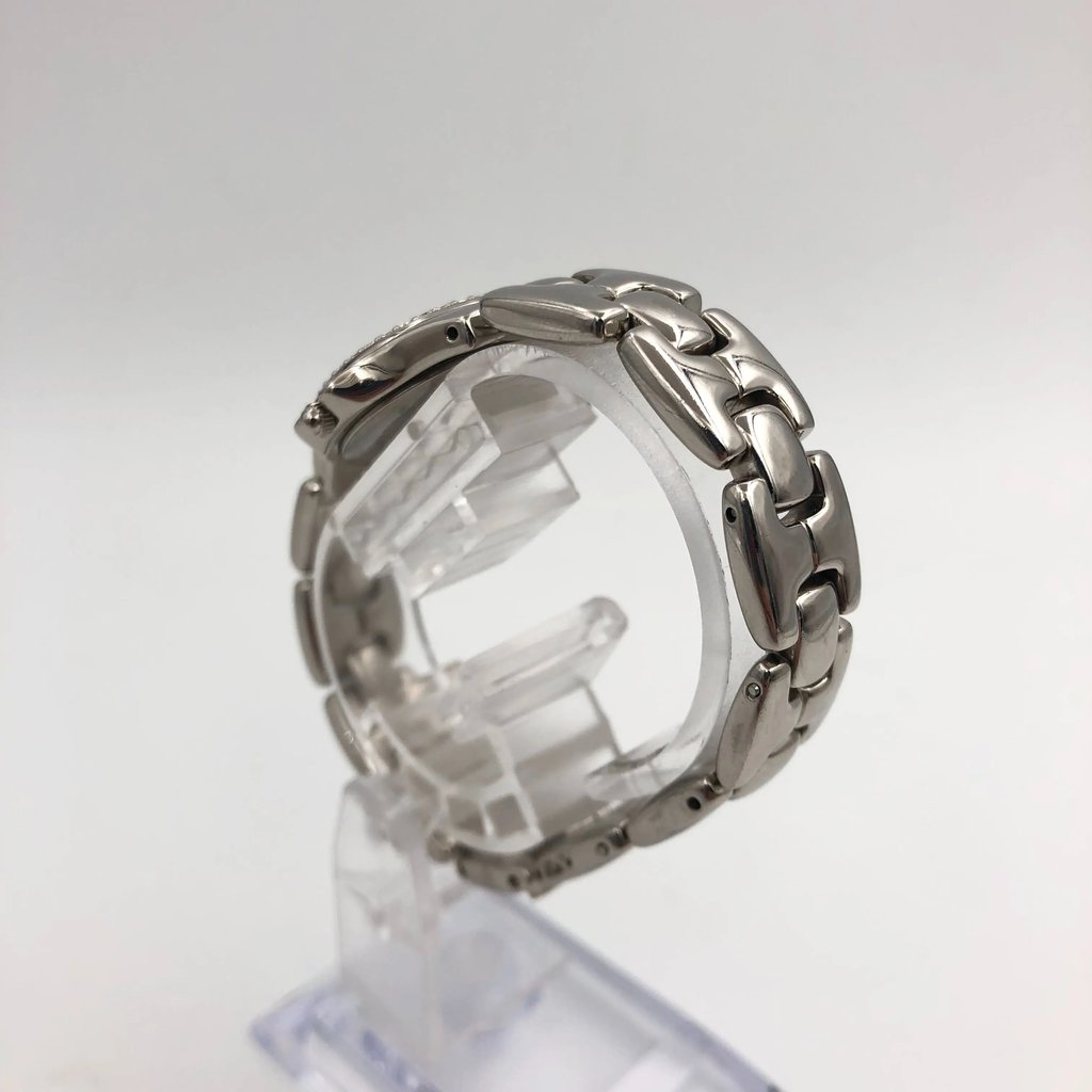 View Of Opposite Crown Facing Side Of ESQ 100533A Stainless Steel Watch Pre Owned Condition