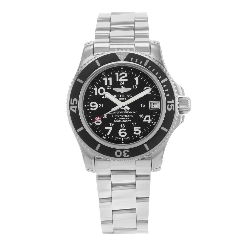 Front Full View Of Breitling 36 A17312C9/BD91-179A Stainless Steel Watch Display Model Condition {Product Condition}