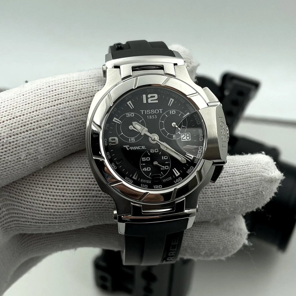 Front Full View Of Tissot T048.217.17.057.00 Stainless Steel Watch New With Defects Condition Excellent