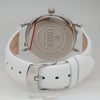 Back View Of Snap Back Case And Closed Leather Band Of COVER CO199.04 Watch Unworn Condition