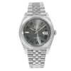 Front Full View Of Rolex M126300-0014 Stainless Steel Watch Pre Owned Condition {Product Condition}