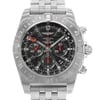 Up Close Front Facing Picture Of Breitling AB041210/BB48-384A Stainless Steel Watch Display Model Condition