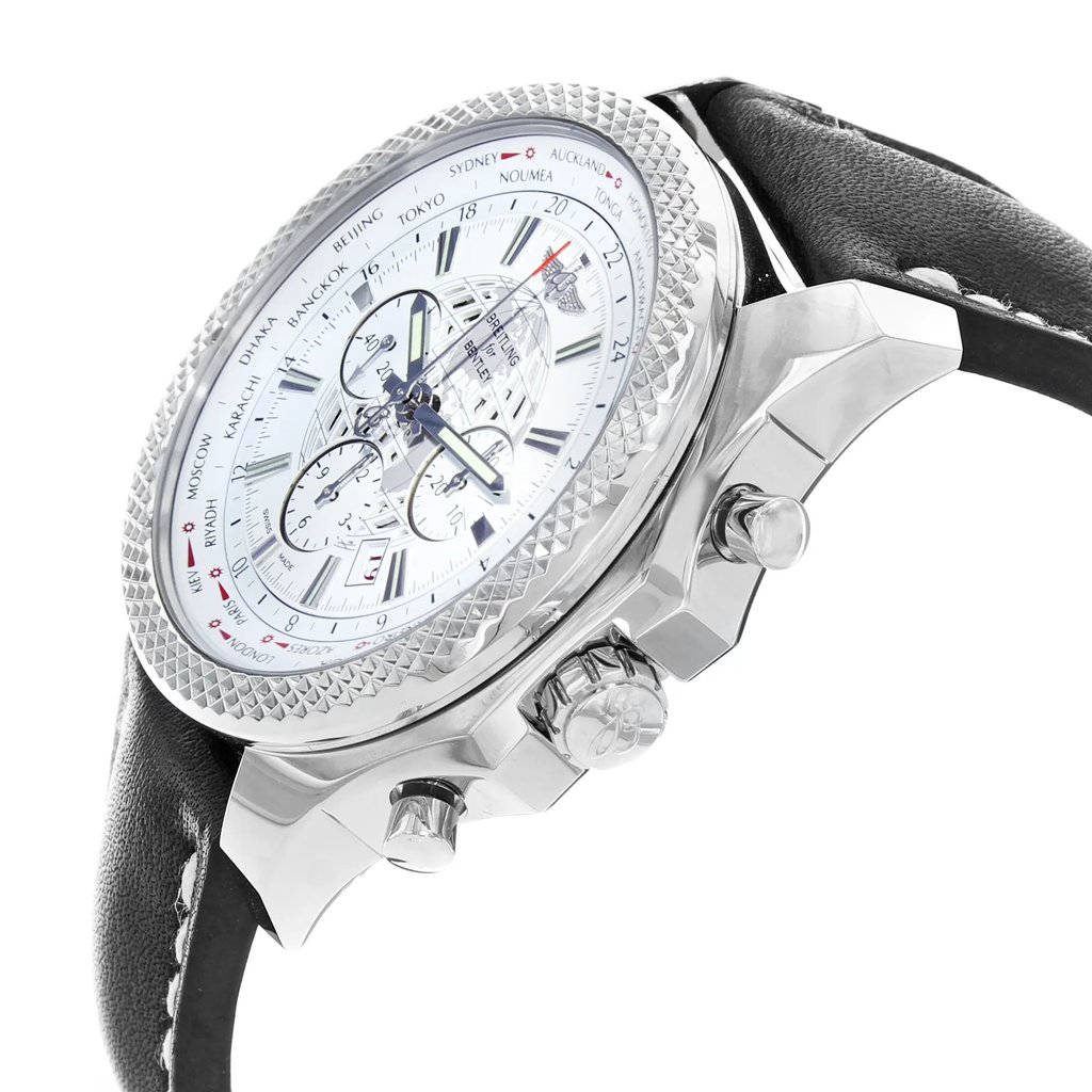 View Of Crown Facing Side Of Breitling AB0521U0/A755-441X Stainless Steel Watch Display Model Condition