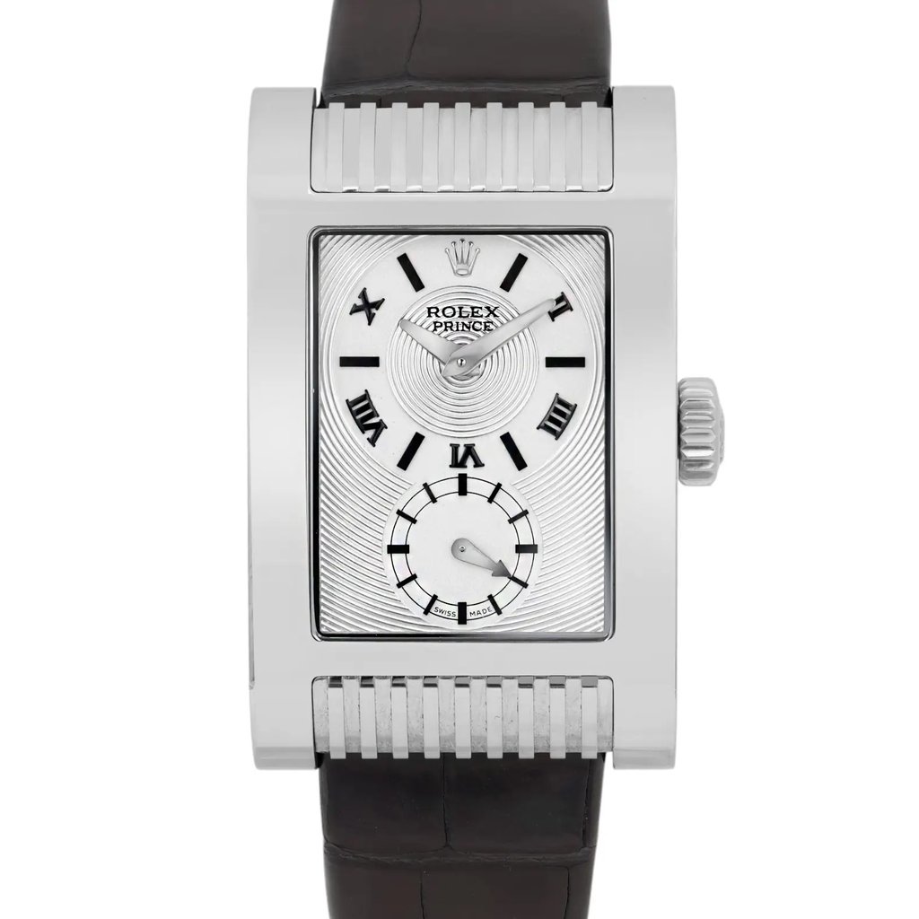 Front Full View Of Rolex 5441 White Gold Watch Pre Owned Condition Excellent