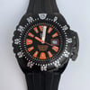Up Close Front Facing Picture Of Luminox XS.1509 Stainless Steel Watch Pre Owned Condition