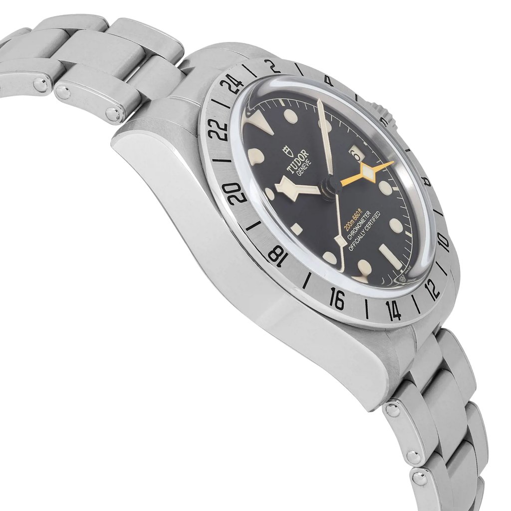 View Of Opposite Crown Facing Side Of TUDOR M79470-0001 Stainless Steel Watch Unworn Condition