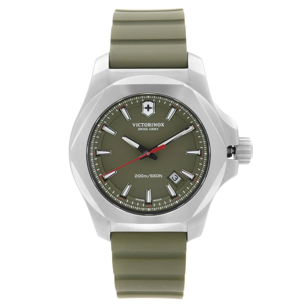 Front Full View Of Victorinox 241683.1 Stainless Steel Watch Pre Owned Condition {Product Condition}