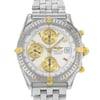 Up Close Front Facing Picture Of Breitling B130503.1 Stainless Steel Watch Pre Owned Condition