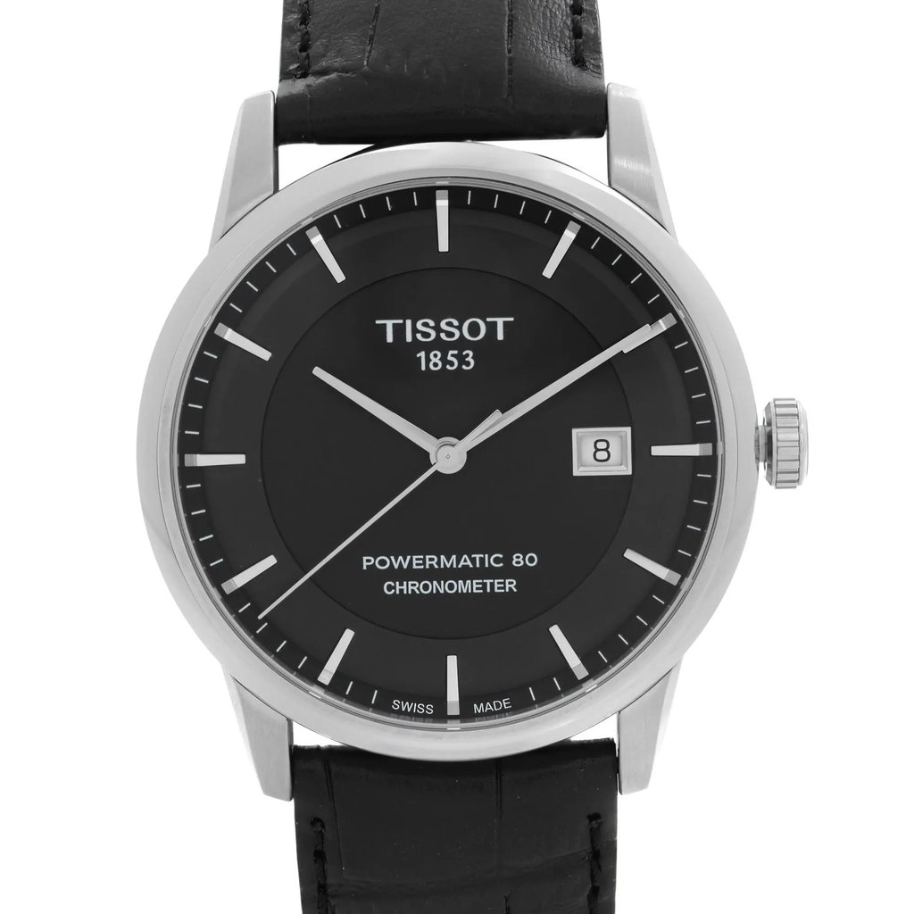 Up Close Front Facing Picture Of Tissot T086.408.16.051.00 Stainless Steel Watch Pre Owned Condition